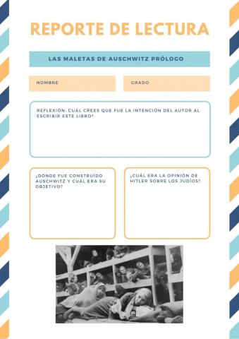 Control lectura maletas de auschwitz 1