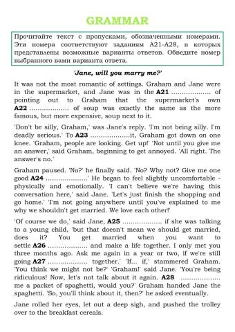 Grammar Task 3 (ЕГЭ)