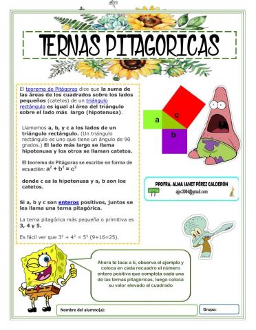 Ternas pitagóricas