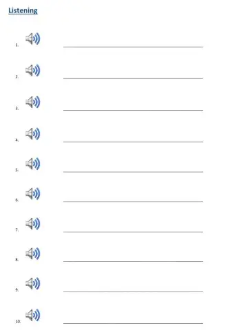 Past simple verbs - listening