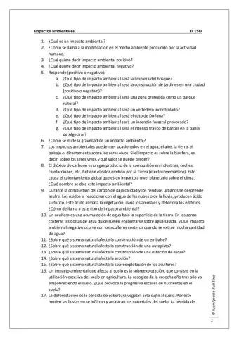 Impactos ambientales