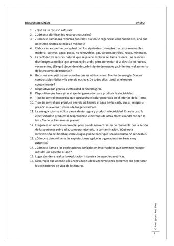 Recursos naturales