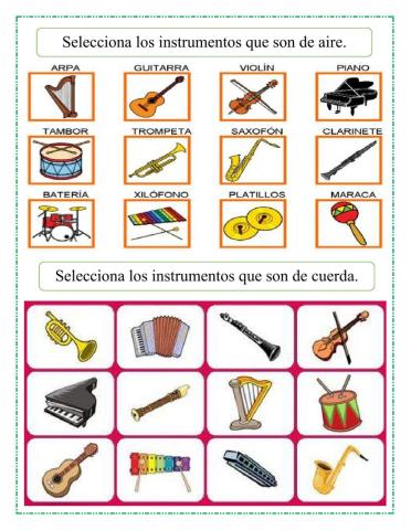 Instrumentos musicales