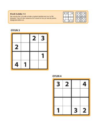 Sudoku 4lü