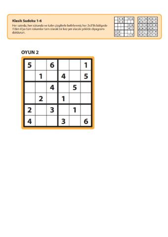 Sudoku 6lı 2