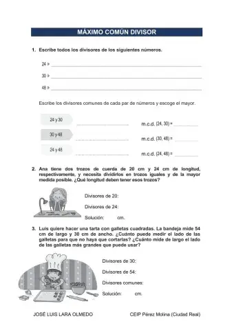 Máximo común divisor