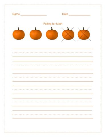 Falling For Math - Story Problem