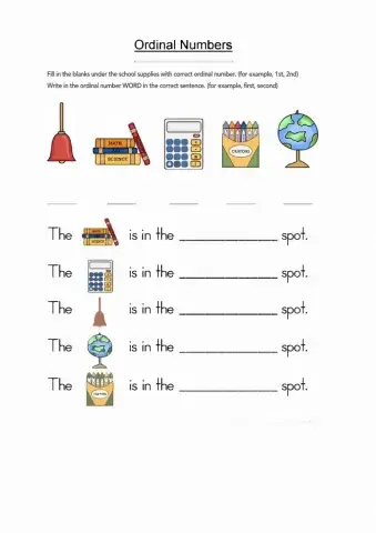 Ordinal Numbers