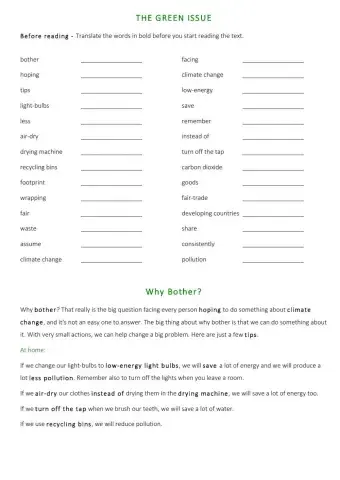 Conditional Sentences type 1 reading