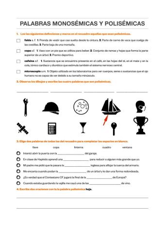 Monosemia y polisemia