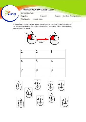 Practicando con el Mouse