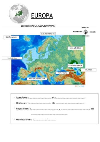 Europako muga geografikoak