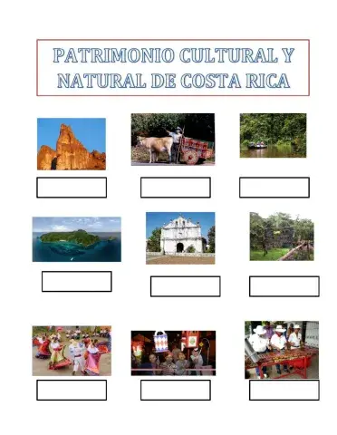 Patrimo natural y cultural de Costa Rica