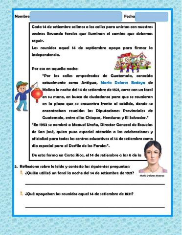 Los faroles en Costa Rica