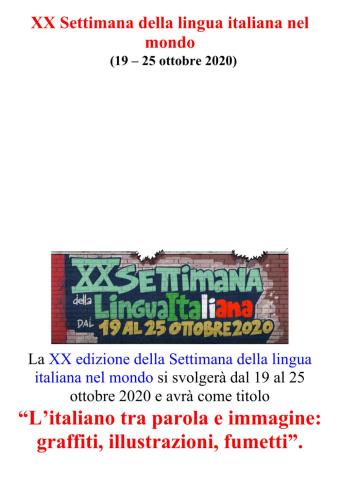 Settimana della lingua italiana