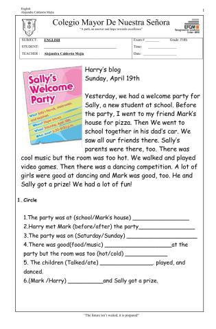 Final worsheet unit 6