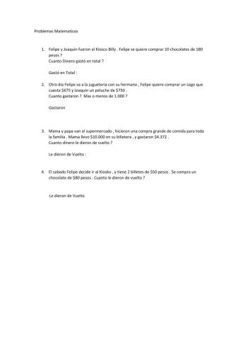 Problemas de Compras