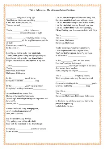 This is Halloween - The nightmare before Christmas