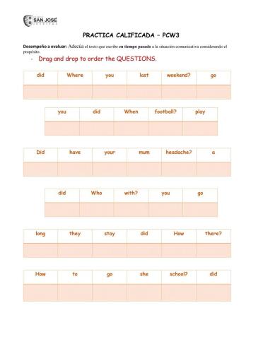 Past Simple questions