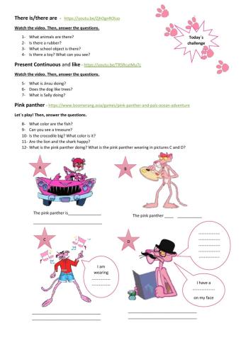 Pink panther - Let-s revise!