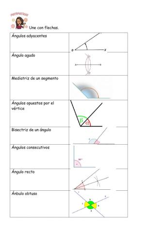 Ángulos, mediatriz y bisectriz.