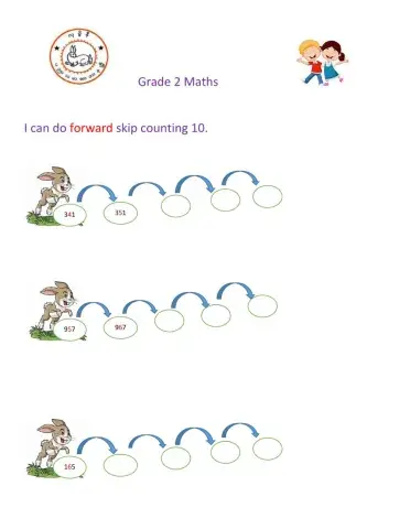 Skip counting 10 - 100