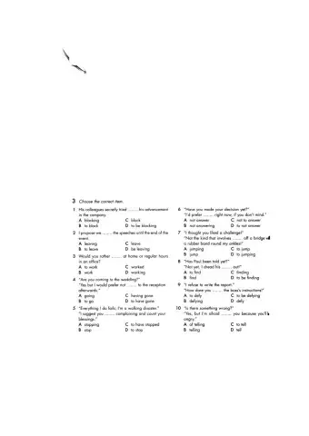 Verb Patterns Advanced
