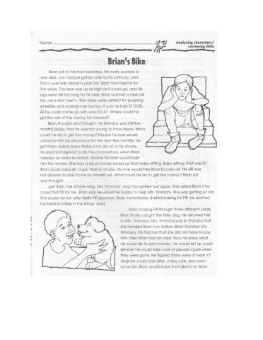 Story Elements Character