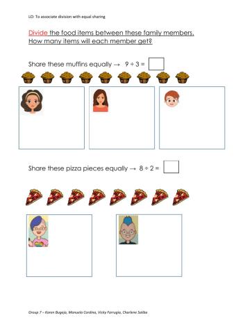 Division by sharing