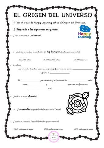 El origen del universo