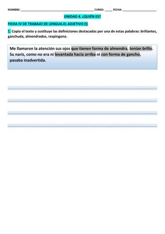 Ficha IV LCL T-4  5º EPO