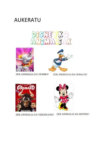 Disneyko Animaliak
