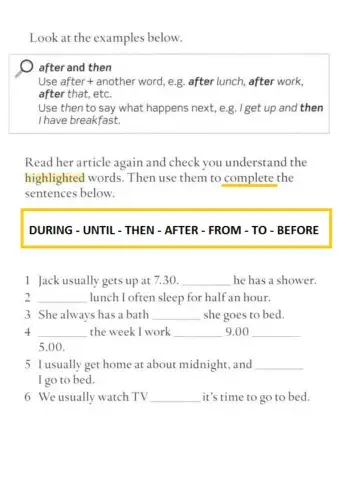 Articles - after and then
