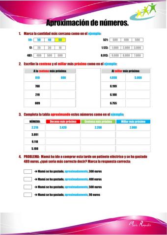 Aproximación de números