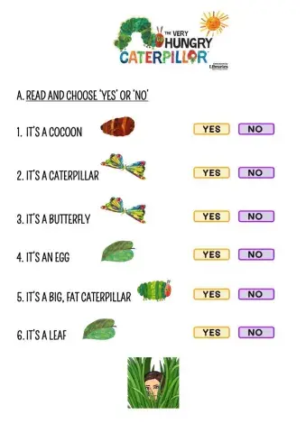 THE VERY HUNGRY CATERPILLAR by Miss Anabel