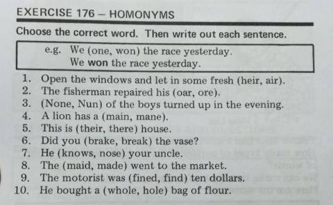 Homonyms