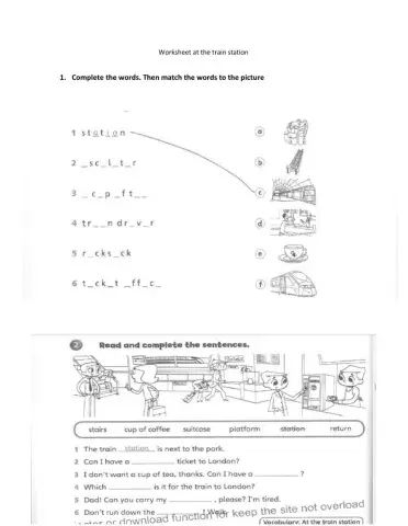 At th etrain station