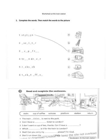 At th etrain station