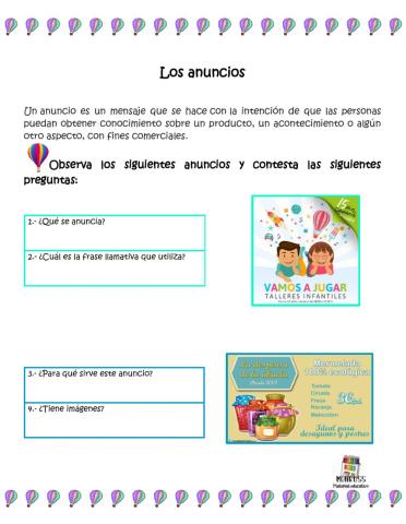 Los anuncios