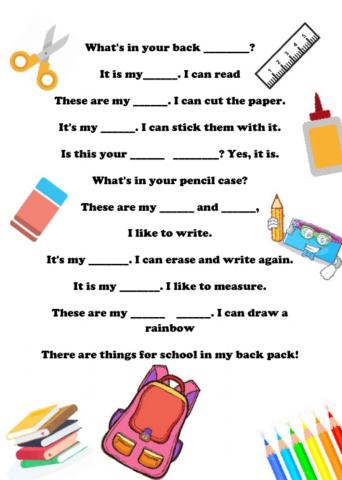 What's in your back pack?