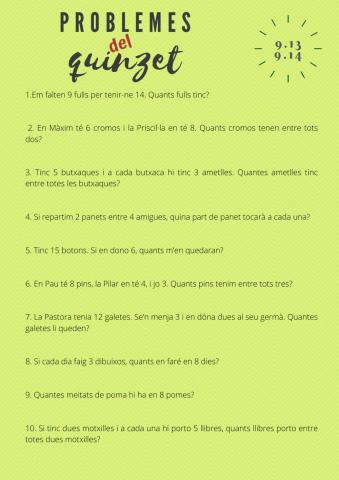 Problemes del quinzet 12.13 i 12.14