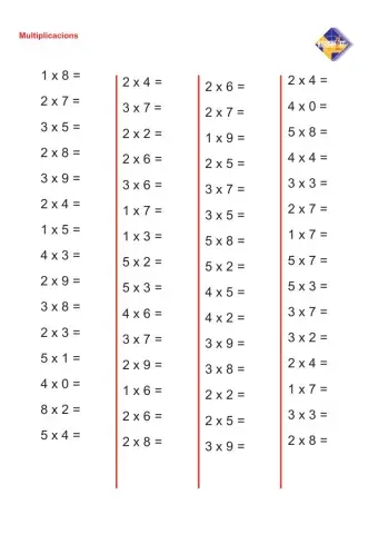Multiplicacions quinzet