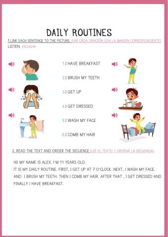 Daily routines