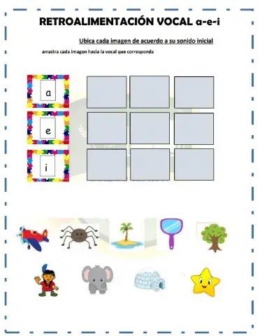 Retroalimentación vocal a e i