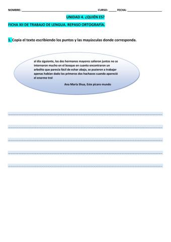 Ficha 12 LCL T-4 5º EPO