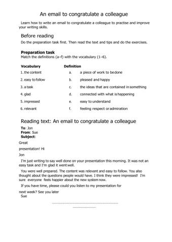 Congratulation Letter