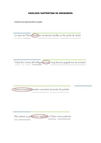 Análisis sintáctico de oraciones