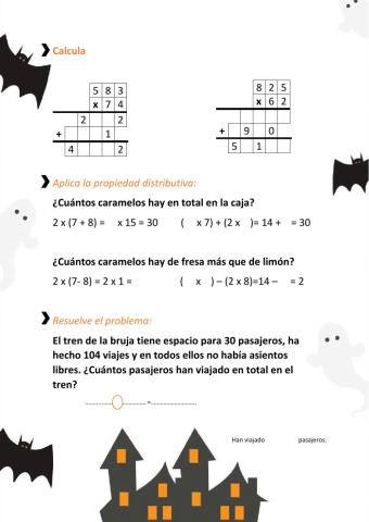 Multiplicaciones Halloweeen