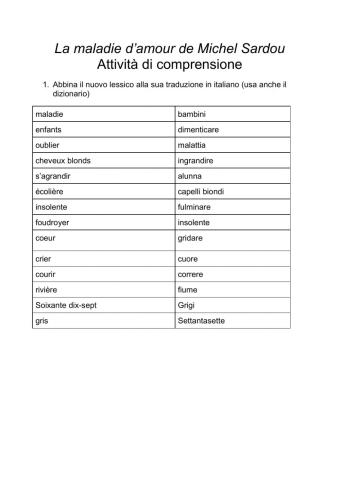 La maladie d'amour - MICHEL SARDOU