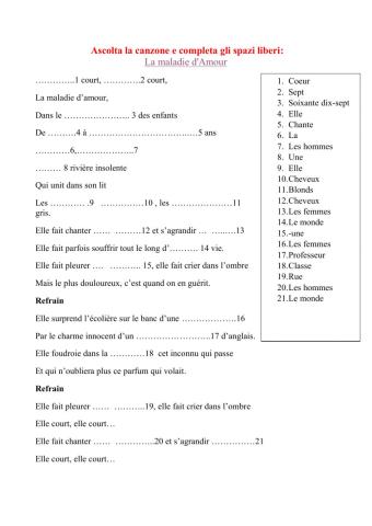 La maladie d'amour - MICHEL SARDOU